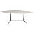Mid-Century Modern Carrara Marble Dining Table with Metallic Foot, Italy, 1950s For Sale