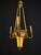 Gold Antique Pendant Light in Gilt Bronze and Painted Glass, 1890s For Sale - Image 8 of 8