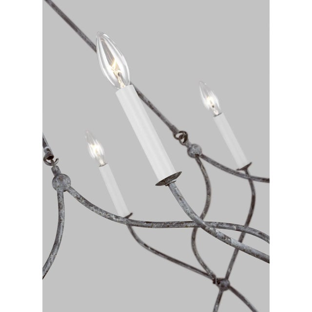 Chapman & Myers by Visual Comfort Studio Richmond Large Chandelier, Gray For Sale - Image 4 of 6