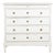 Early 19th Century Danish Gray Painted Pine Gustavian Chest of Five Drawers For Sale