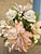 1970s Vintage Seashell Flower Arrangement – Peach & Ivory Coastal Shell Art Sculpture For Sale - Image 5 of 8