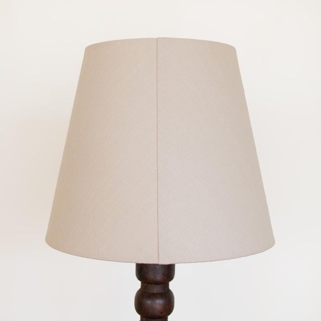 1940s Spanish Bobbin Wood Table Lamp For Sale In Los Angeles - Image 6 of 8