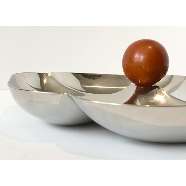 Chase Brass and Copper Company Mid-Century Modern Candy Serving Dish For Sale - Image 4 of 9