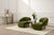 Kaia Modern Green Boucle Right Arm Accent Chair For Sale - Image 4 of 5