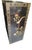 Vintage Chinoiserie Black Lacquered Large 4 Door Soapstone Decorative Storage Cabinet For Sale - Image 10 of 18