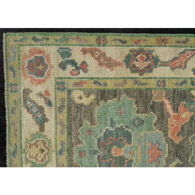 Early 21st Century Turkish Oushak Rug 2'7" x 6'4" #20216 For Sale - Image 5 of 8