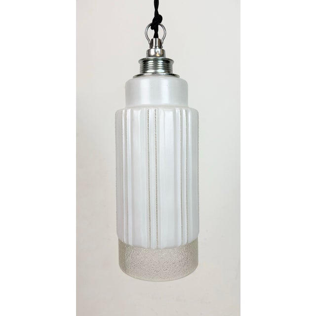 Vintage Glass Ceiling Light, 1970s For Sale - Image 6 of 15