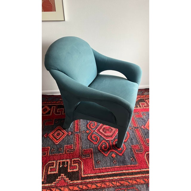 Textile Postmodern Sculptural Chair by Carson's 1980 For Sale - Image 7 of 9