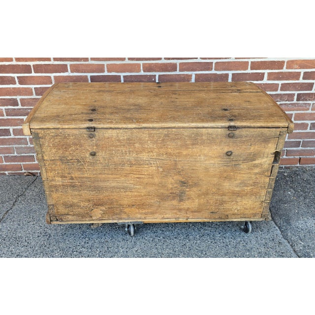 Antique 18th Century Spanish Colonial Mexican Chest Fancy Bermuda Dovetails in Sabino Wood For Sale In New York - Image 6 of 16