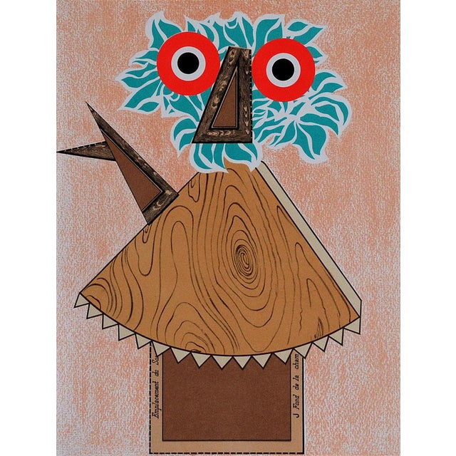 Enrico Baj, Personnage, Lithograph For Sale