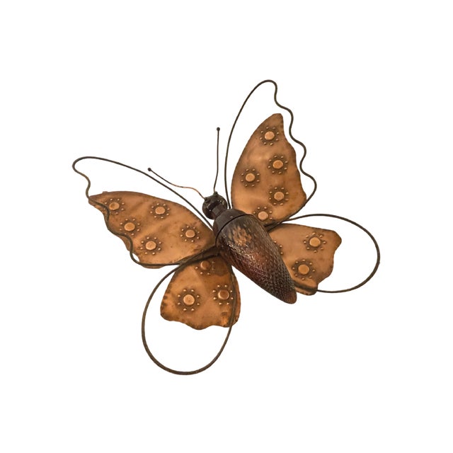 1980s Metal Butterfly Wall Sconce, 1980s For Sale - Image 5 of 5
