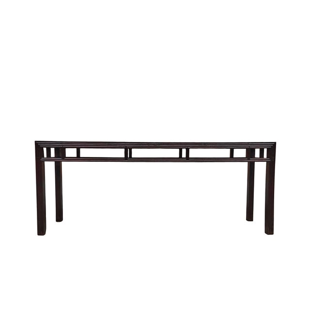 Early 19th Century 19th Century Chinese 88" Long Console Table For Sale - Image 5 of 5