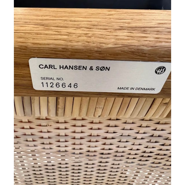 Ole Wanscher Ow-149 "Colonial" Chair in Oak With Leather Cushions, Made by Carl Hansen and Son For Sale - Image 12 of 12