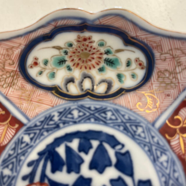 Late 19th Century Vintage Japanese Imari Porcelain Plate For Sale - Image 5 of 6