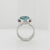 Navajo Delvin John Sterling Silver & Turquoise Cabochon Signet Style Ring For Sale - Image 11 of 11
