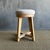 Contemporary Jasper White Oak Swivel Stool With Genuine Sheepskin Upholstery in Natural For Sale - Image 3 of 12