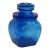 Anchor Hocking Deep Cobalt Blue Glass Apothecary Jar VTG Canister With Lid 4750b For Sale