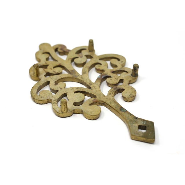 Vintage Brass Vine Trivet For Sale - Image 4 of 6