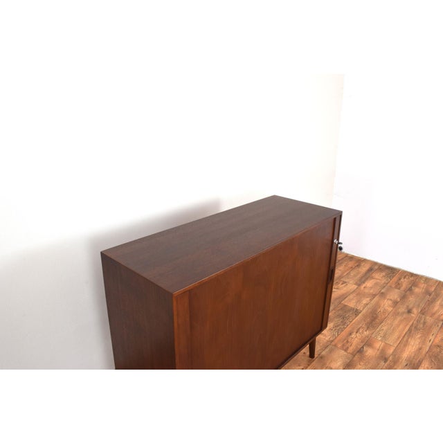 Mid-Century Danish Teak Tambour Doors Sideboard, 1960s For Sale - Image 9 of 11