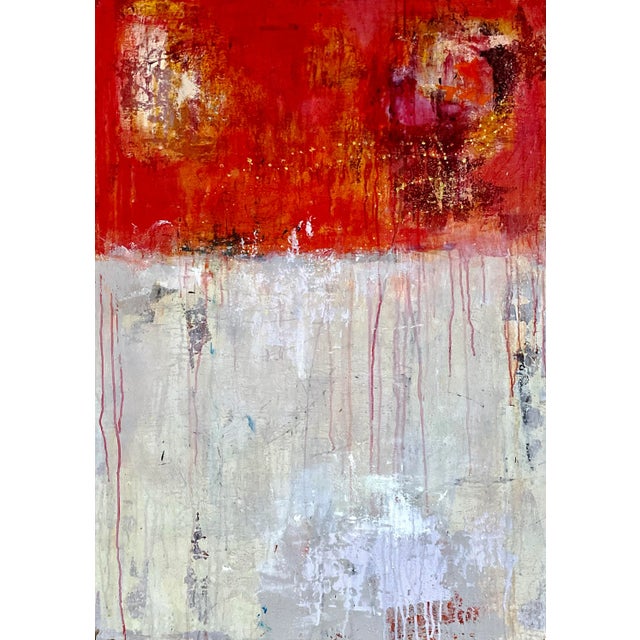 Multiple layers of acrylic paint on stretched canvas with 2.5 inch painted edges. Signed on back by artist. Varnished with...