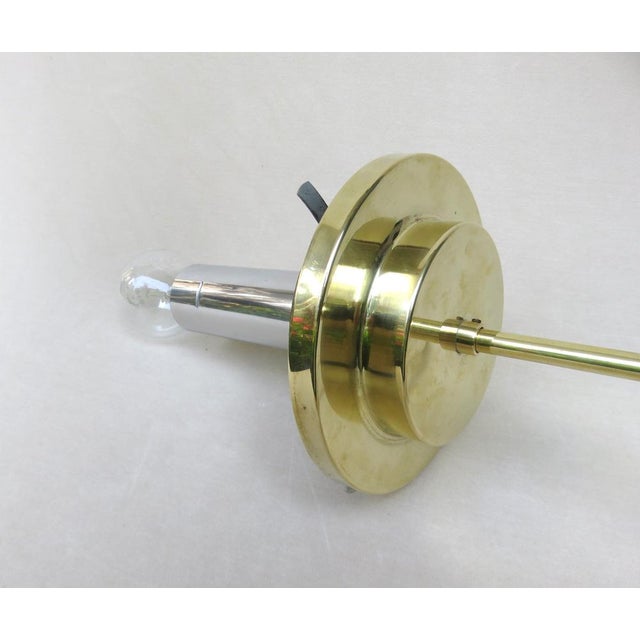 Ceiling Light Ellipse in Amber Colors-Colorless Glass & Brass from Doria Leuchten, 1970s For Sale - Image 15 of 18