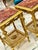 Stone 1990s French Style Marble Topped Side Table Set – Gold Accents, Elegant Design For Sale - Image 7 of 8