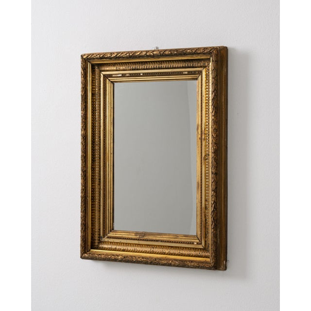 19th Century France Louis XVI Gold Wood Mirror For Sale In Greensboro - Image 6 of 8