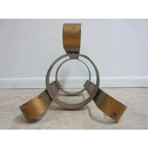 Gold Vintage French Regency Wrought Iron Umbrella Stand For Sale - Image 8 of 11