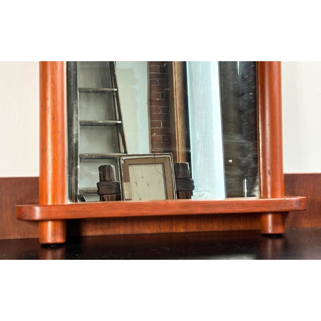 George Nakashima Vintage Mid Century Modern Sculptural Wood Wall Mirror For Sale - Image 4 of 10