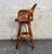 Mid 20th Century Mid 20th Century Rattan Backed Swivel Bar Stool For Sale - Image 5 of 11