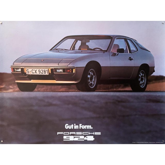 Porsche 924 Poster from Werbeagentur Strenger, 1979 For Sale - Image 9 of 9