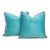 Pair of Sajar Blue Dotted Ahir Handloom Pillows For Sale