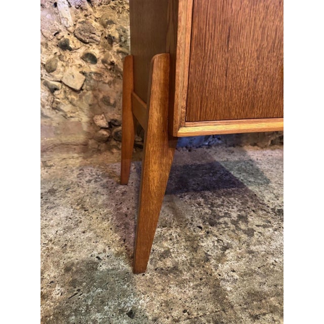 Vintage Danish Oak Kneehole Desk from Meredew, 1950s For Sale - Image 9 of 18
