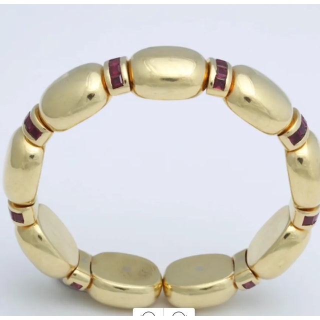 Faraone 18kt Gold Expandable Cuff Italian For Sale In New York - Image 6 of 10