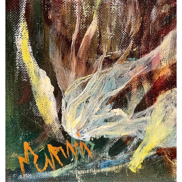 Vivaldo Martini, Abstract Composition No. 5, Oil on Canvas For Sale - Image 3 of 12