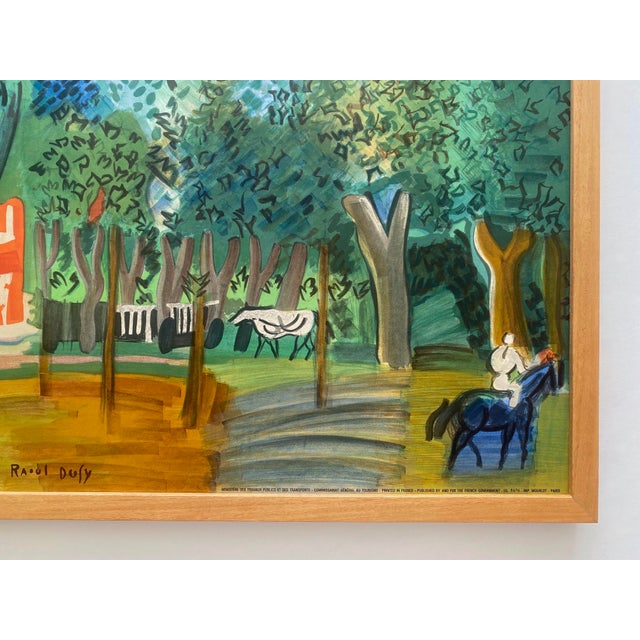 Raoul Dufy Vintage 1964 Mourlot Fine Art Lithograph Print Framed