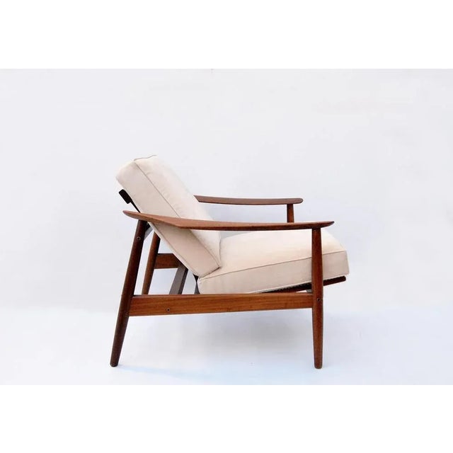 Wood Vintage Armchair by Arne Vodder for France & Son, Denmark, 1960s For Sale - Image 7 of 11