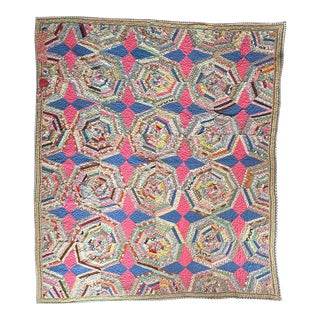 Vintage 1940's Restored Quilt For Sale