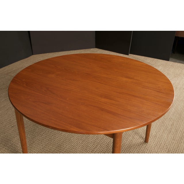 Wood Peter Hvidt & Orla Mølgaard-Nielsen Model 311 Extendable Dining Table, 1950s For Sale - Image 7 of 12