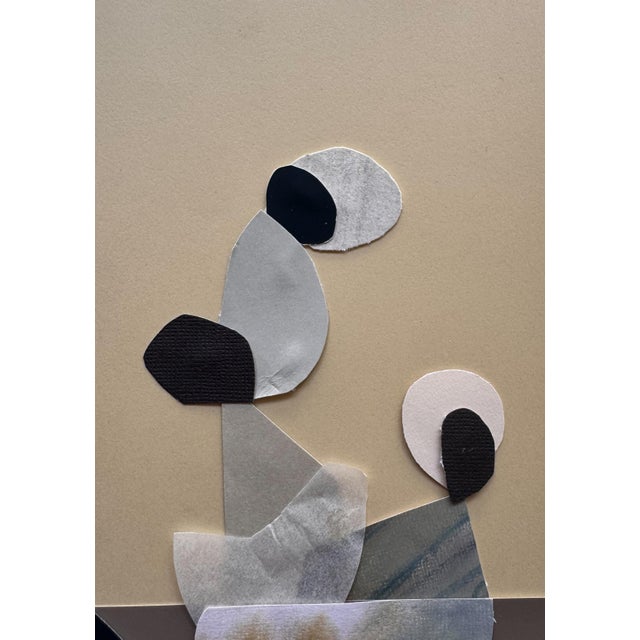 "Vessel 8" Original Mixed-Media Framed Collage on Paper by Zac Woodiel For Sale In Little Rock - Image 6 of 10