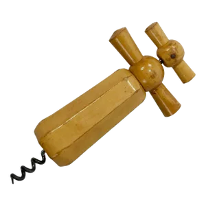 Vintage French Wooden Corkscrew