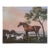 Mid-20th Century Signed - Horse With Two Dogs in a Coastal Landscape, Oil on Canvas For Sale