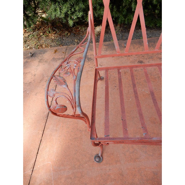Salterini Wrought Iron Ornate Loveseat, Della Robbia ...
