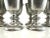 A timeless set of six vintage pewter wine goblets by RWP of Wilton-Columbia, PA, showcasing the refined simplicity of mid-...