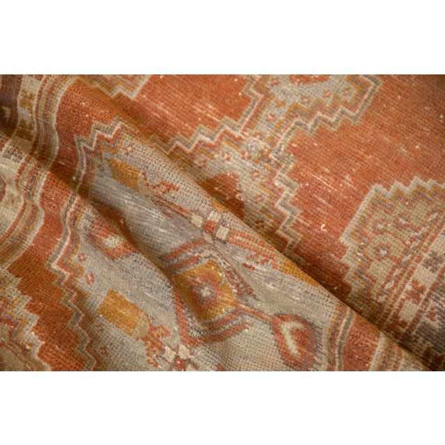 1960s Vintage Distressed Oushak Rug Runner 2'6" X 10'8" For Sale - Image 5 of 8
