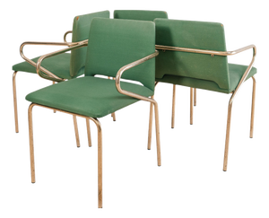 Hollywood Regency Chairs, 1970s, Set of 4
