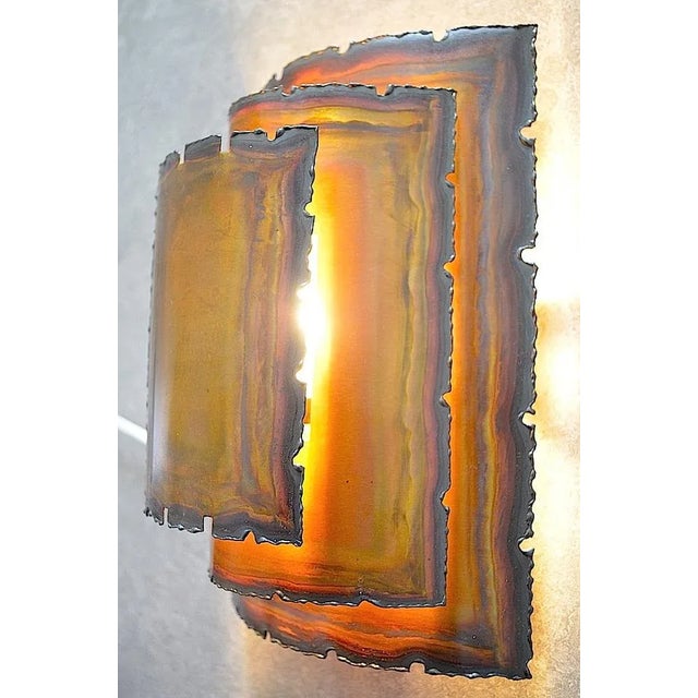 Industrial Scandinavian Copper Wall Lamp attributed to Svend Aage Holm Sørensen for Thea, 1960s For Sale - Image 3 of 6