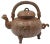 Vintage Chinese Teapot in Terracotta, 1960s For Sale