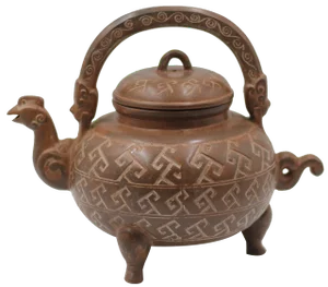 Vintage Chinese Teapot in Terracotta, 1960s