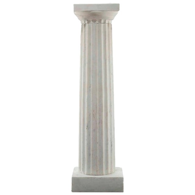 Victorian Style Marble Fluted Column For Sale